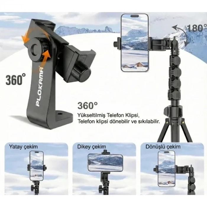 USLUCAN ALIŞVERİŞ Çantalı Kumandalı Tripod