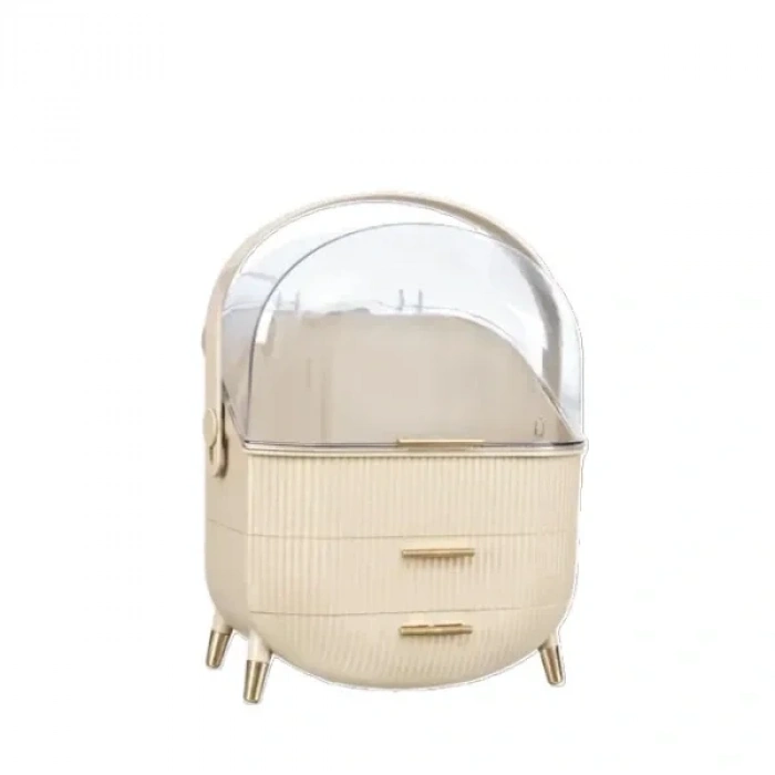 USLUCAN ALIŞVERİŞ Çekmeceli Kozmetik Organizer Beyaz