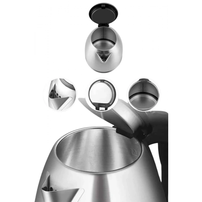 USLUCAN ALIŞVERİŞ Çelik Su Isıtıcı Kettle Dayanıklı Paslanmaz Çelik Uzun Ömürlü