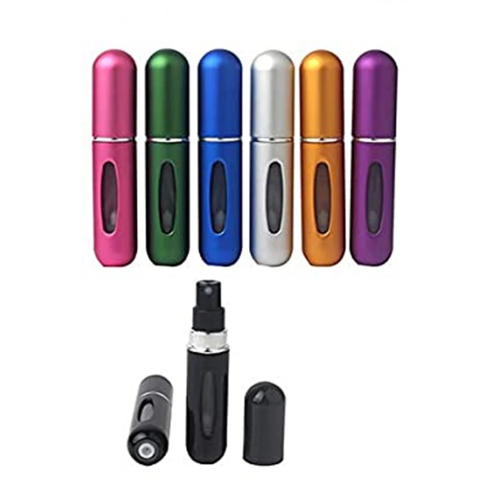 USLUCAN ALIŞVERİŞ Cep Parfüm Şişesi Atomizer Seyahat Parfüm Şişesi Cep Kolonya Şişesi 5 ml