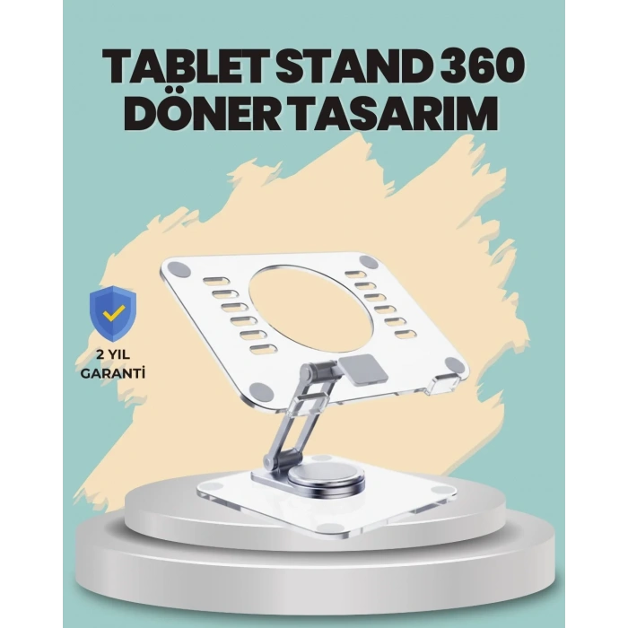 USLUCAN ALIŞVERİŞ Çift Eksenli Ayarlanabilir Tablet Destek Standı