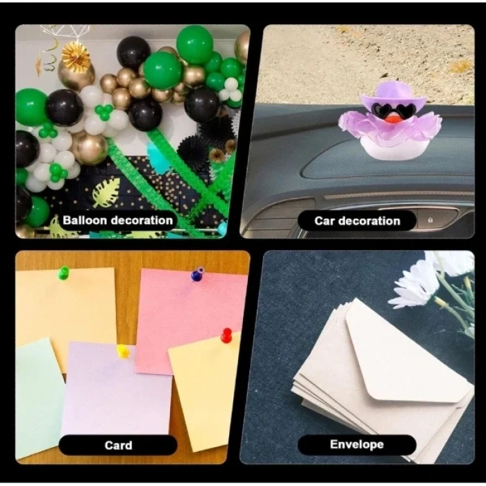 USLUCAN ALIŞVERİŞ Çift Taraflı Yuvarlak Montaj Macunu 42 Adet