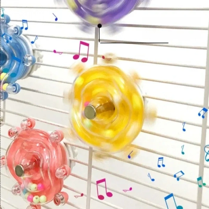 USLUCAN ALIŞVERİŞ Çıngıraklı Kuş Kafesi İçin Çark Oyuncağı