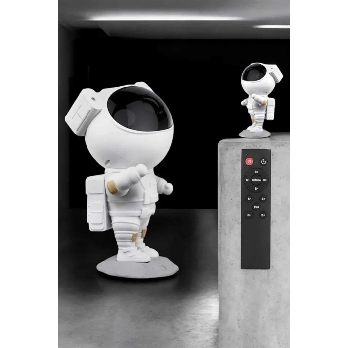 USLUCAN ALIŞVERİŞ Çocuklara Özel Projeksiyon Astronot Lamba Speaker Sevimli