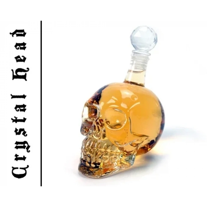 USLUCAN ALIŞVERİŞ Crystal Head Kuru Kafa Cam Şişe 350 ml