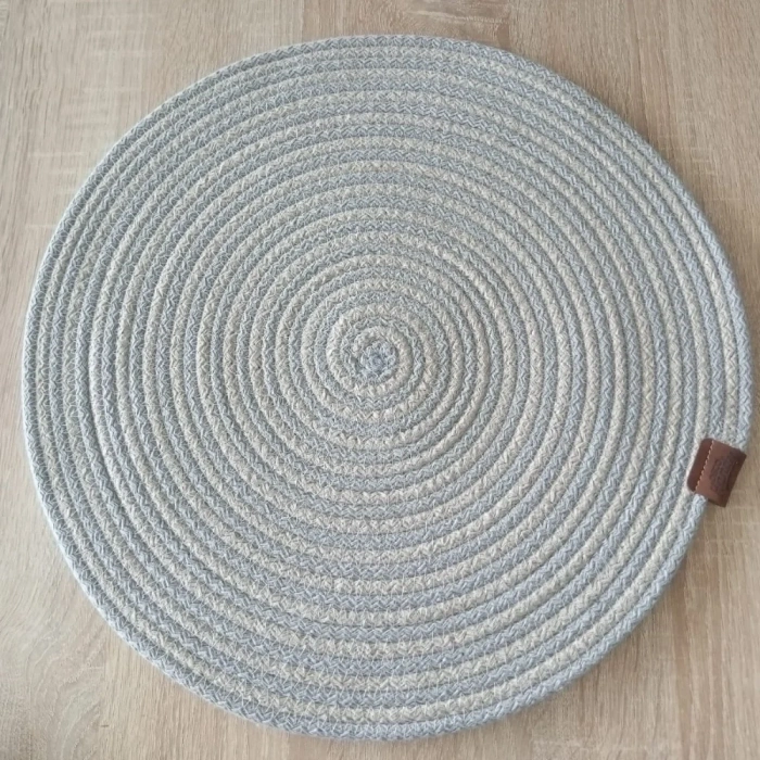 USLUCAN ALIŞVERİŞ DecoHandy 39cm 2 Renk Jüt Örme Supla Amerikan Servis