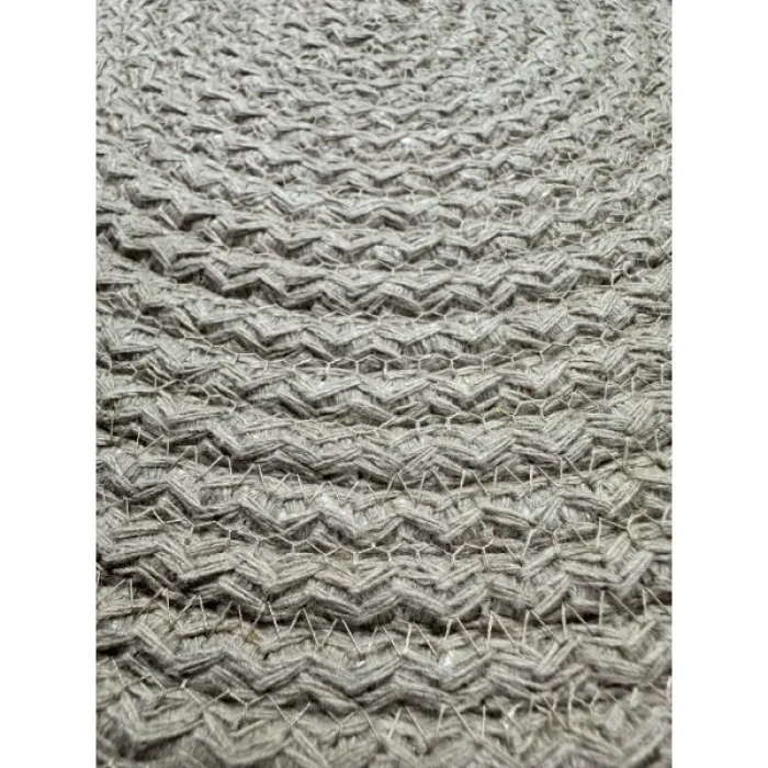 USLUCAN ALIŞVERİŞ DecoHandy 39cm Neon Renkli Şeritli Jüt Örme Supla Amerikan Servis