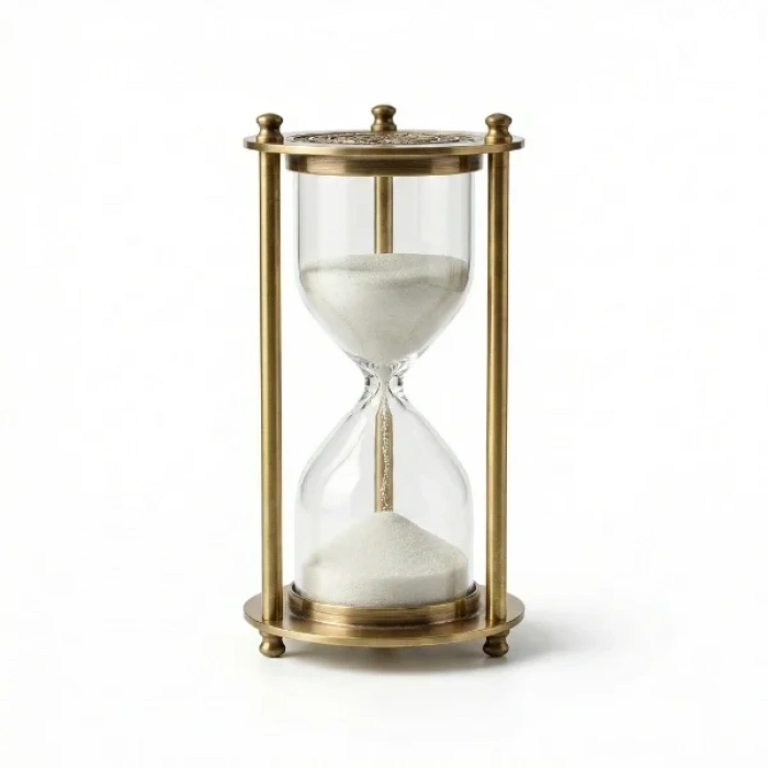 USLUCAN ALIŞVERİŞ Dekoratif Cam Kum Saati 7x16 cm