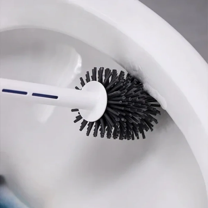 USLUCAN ALIŞVERİŞ Deterjan Hazneli Silikon Tuvalet Fırçası
