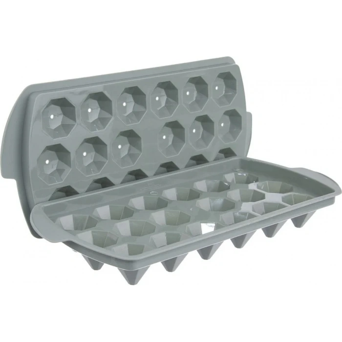 USLUCAN ALIŞVERİŞ Diamond Elmas Şeklinde Buz Kalıbı 18 Bölmeli