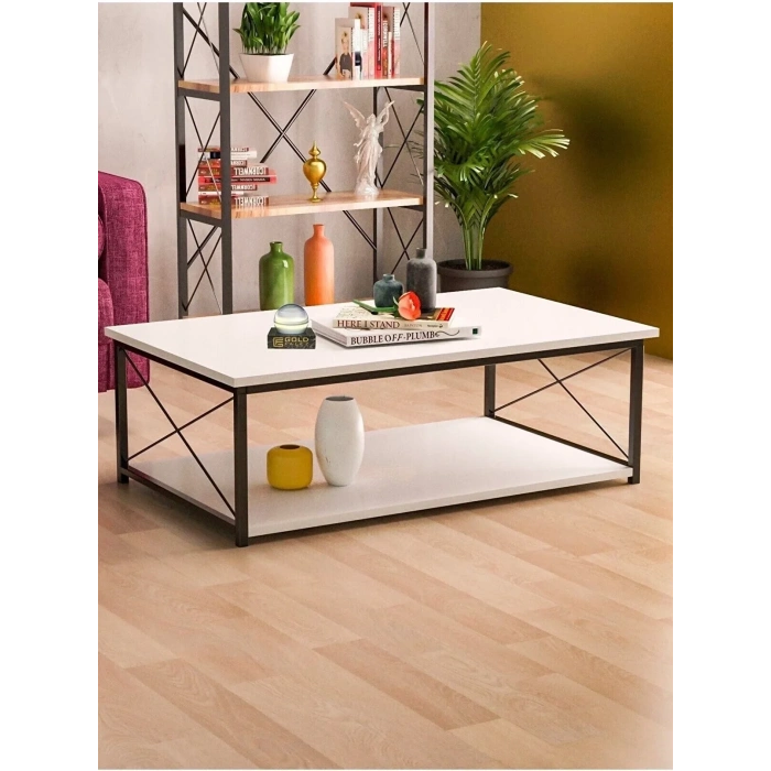 USLUCAN ALIŞVERİŞ Double Orta Sehpa Beyaz 2106