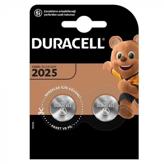 USLUCAN ALIŞVERİŞ Duracell CR2025 3V Lityum Pil 2li Paket