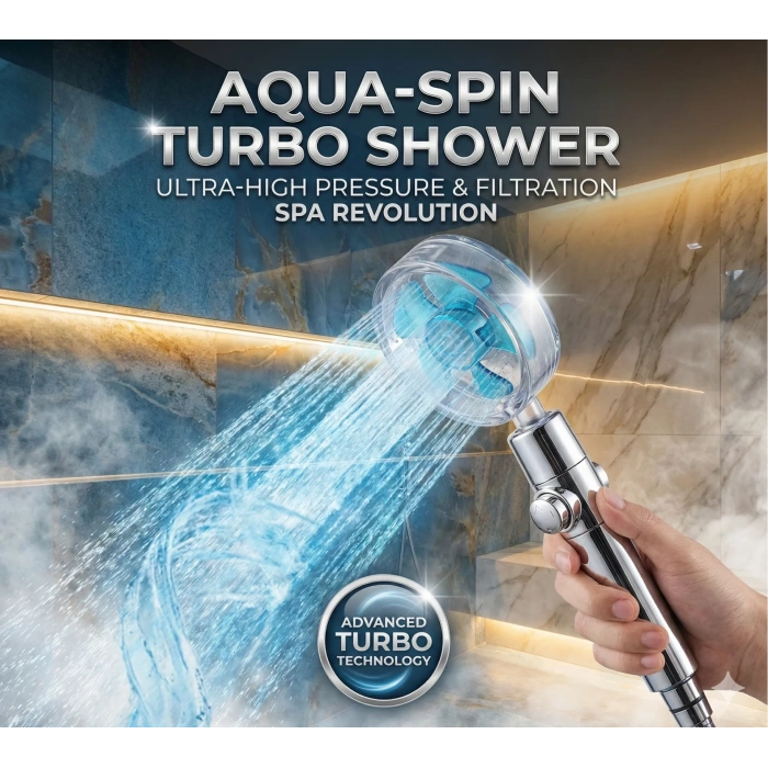 USLUCAN ALIŞVERİŞ Duş Başlığı Turbo Pervaneli Serinletici Tasarım