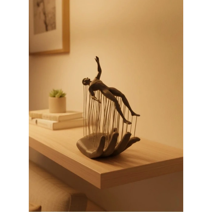 USLUCAN ALIŞVERİŞ EL İNSAN FİGÜRÜ GRİ