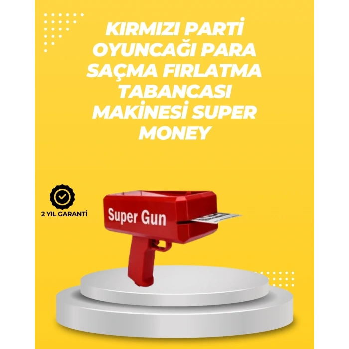 USLUCAN ALIŞVERİŞ Elektrikli Parti Oyuncağı – Para Atan Tabanca