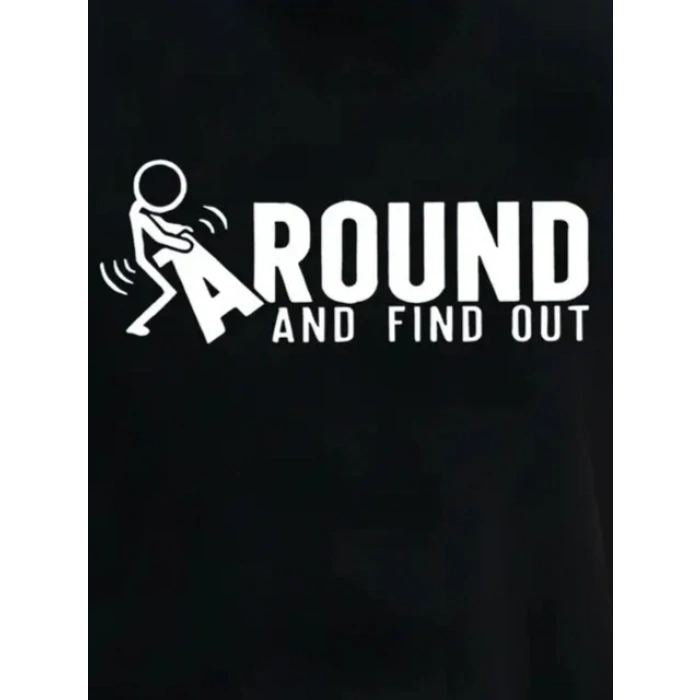 USLUCAN ALIŞVERİŞ Erkek Around Baskılı Süprem T-shirt