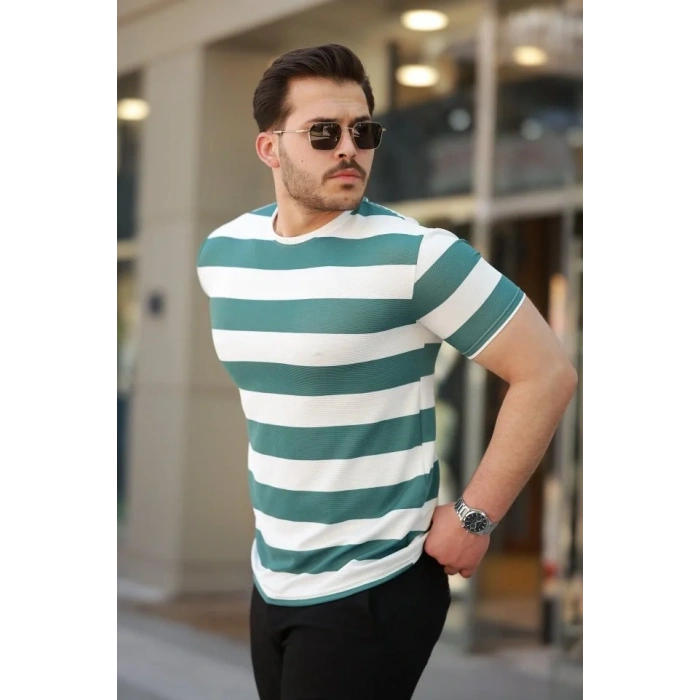 USLUCAN ALIŞVERİŞ Erkek çift Renk Pamuklu örme Kumaş Kısa Kollu T-shirt
