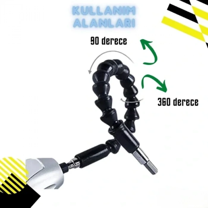 USLUCAN ALIŞVERİŞ Esnek Şaftlı Tornavida Ucu Seti