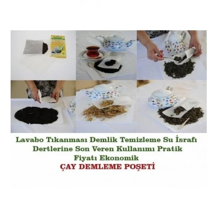 USLUCAN ALIŞVERİŞ Ev Tipi Çay Demleme Poşeti 25Li Paket