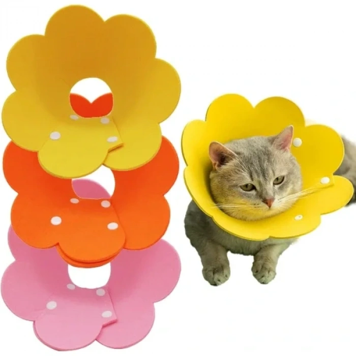 USLUCAN ALIŞVERİŞ Evcil Hayvan L Boy Keçe Elizabeth Yakalığı