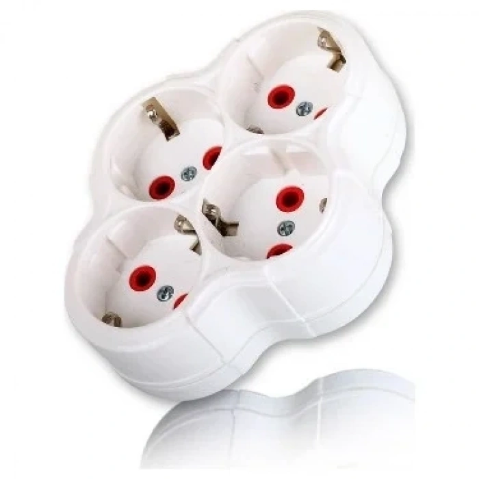 USLUCAN ALIŞVERİŞ Fetih Dörtlü Topraklı Fişli Priz