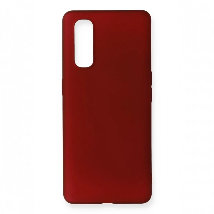 USLUCAN ALIŞVERİŞ Find X2 Kılıf First Silikon - Bordo