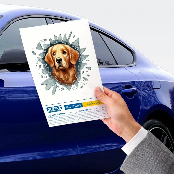 USLUCAN ALIŞVERİŞ Fulcar Golden Araç Stickerı