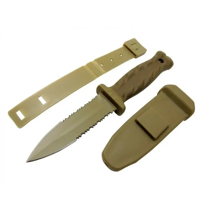 USLUCAN ALIŞVERİŞ Gerber Knives S30V Haki Av Bıçağı 22cm - Testere Detaylı, Kılıflı