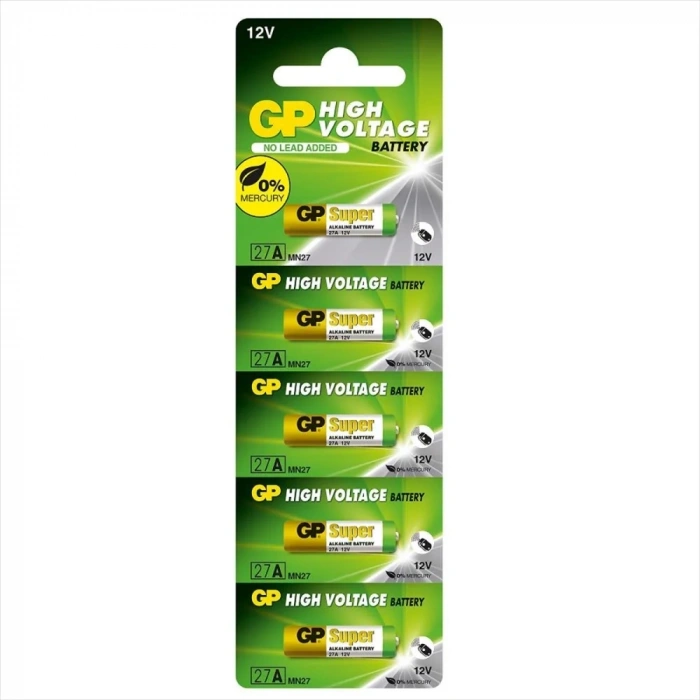 USLUCAN ALIŞVERİŞ GP 27A 12V Alkalin Pil 5li Paket