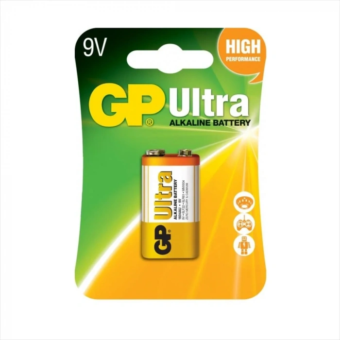 USLUCAN ALIŞVERİŞ GP 9V Ultra Alkalin Pil