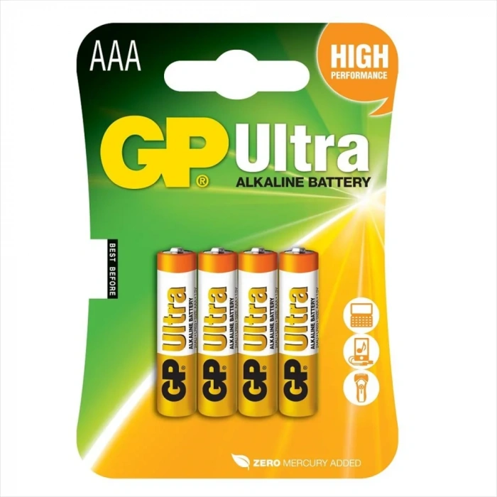USLUCAN ALIŞVERİŞ GP  Ultra Alkalin AAA İnce Kalem Pil 4lü