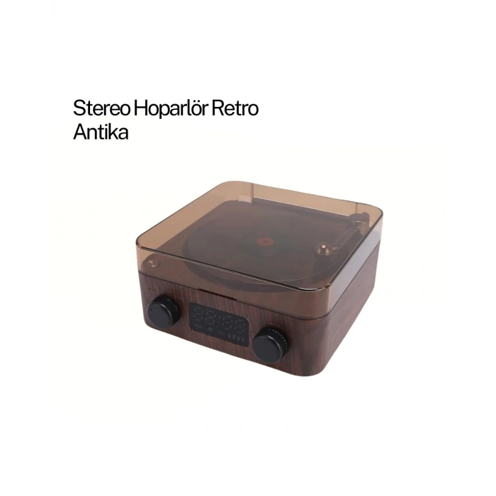 USLUCAN ALIŞVERİŞ GRAMAFON SPEAKER KAHVERENGİ
