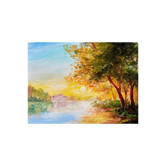 USLUCAN ALIŞVERİŞ Gün Batımı Canvas Tablo (50x70)