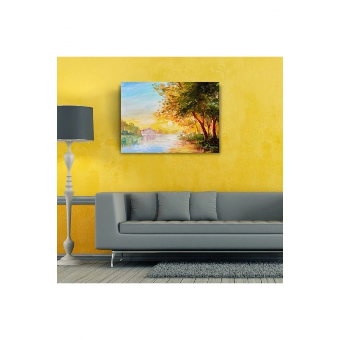 USLUCAN ALIŞVERİŞ Gün Batımı Canvas Tablo (50x70)