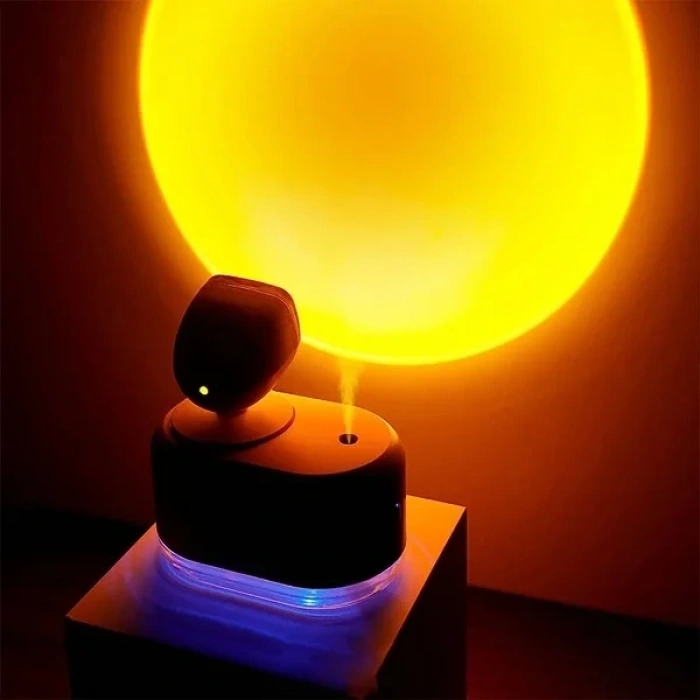 USLUCAN ALIŞVERİŞ Gün Batımı Lambalı Hava Nemlendiricisi