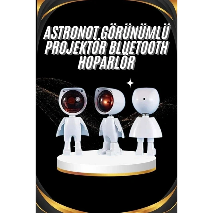 USLUCAN ALIŞVERİŞ Gün Batımı Projektör Lamba Astronot Görünümlü Dekoratif Masa Lambası
