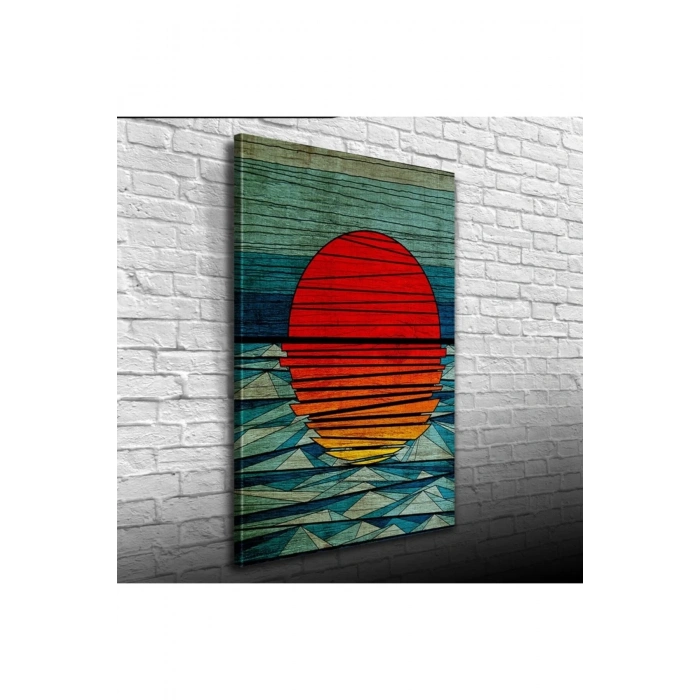 USLUCAN ALIŞVERİŞ Günbatımı Canvas Tablo (50x70)