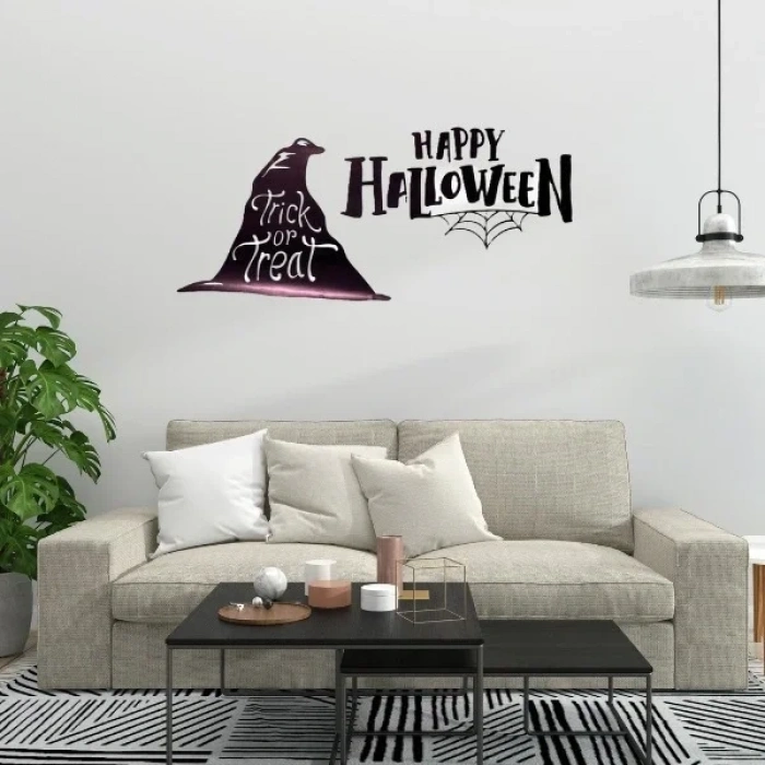 USLUCAN ALIŞVERİŞ Happy Halloween Temalı Duvar Stickerı