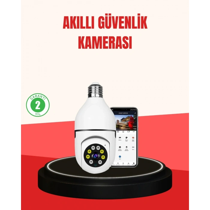 USLUCAN ALIŞVERİŞ Hareket Algılamalı Kablosuz Akıllı Ev Güvenlik Kamerası