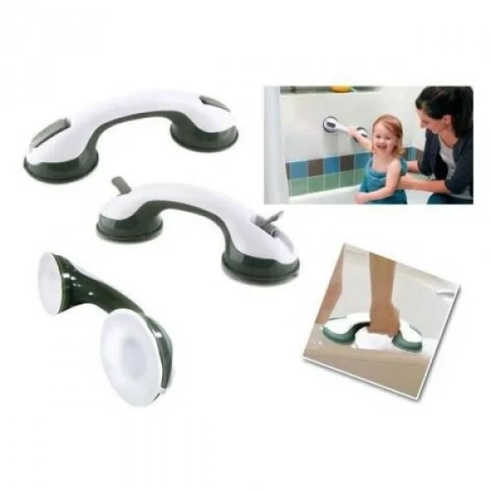 USLUCAN ALIŞVERİŞ Helping Handle Banyo Tutacağı Kilit Vantuzlu