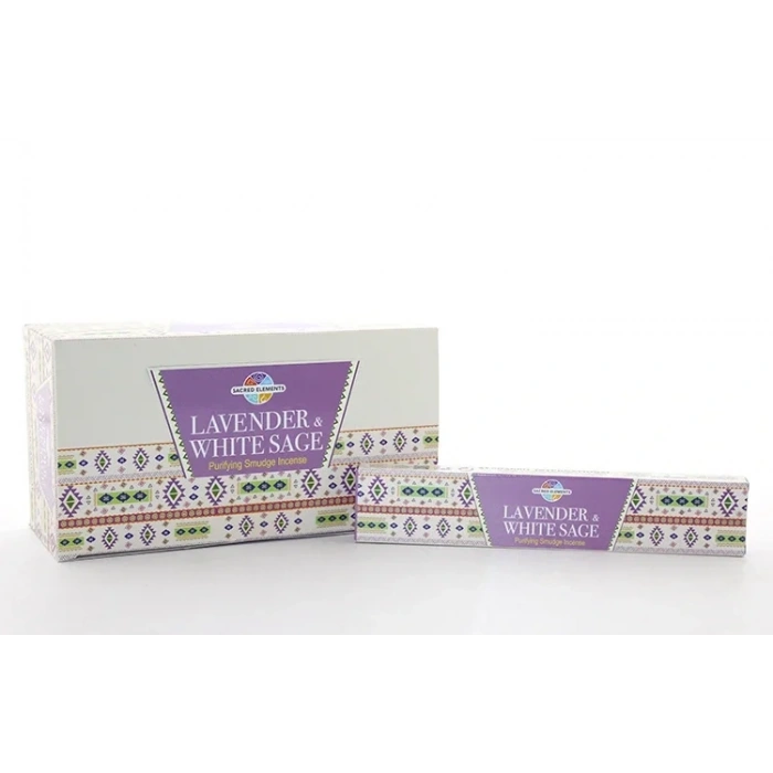 USLUCAN ALIŞVERİŞ Hem Sacred Elements Lavender White Sage Masala Aromalı Çubuk Tütsü