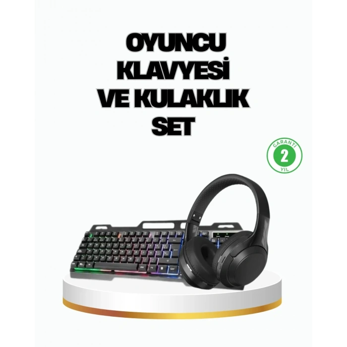 USLUCAN ALIŞVERİŞ HN01 KULAKLIK + PG-8018 OYUNCU KLAVYESİ SET