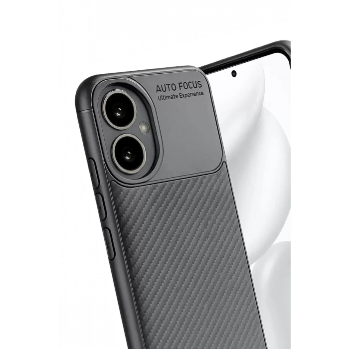 USLUCAN ALIŞVERİŞ Honor 400 Kılıf Auto Focus Karbon Kapak - Gri
