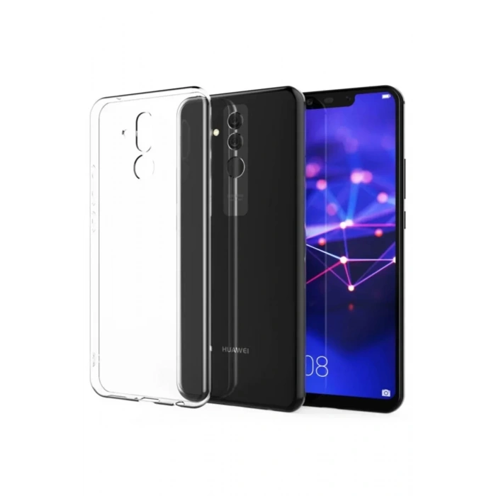 USLUCAN ALIŞVERİŞ Huawei Mate 20 Lite Kılıf Lüx Şeffaf Silikon