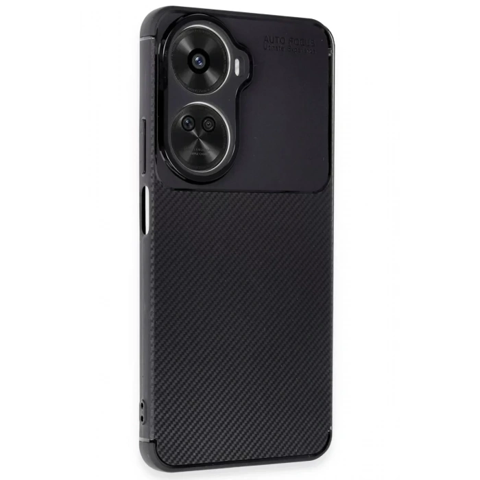 USLUCAN ALIŞVERİŞ Huawei Nova 12 SE Kılıf Auto Focus Karbon Kapak - Siyah