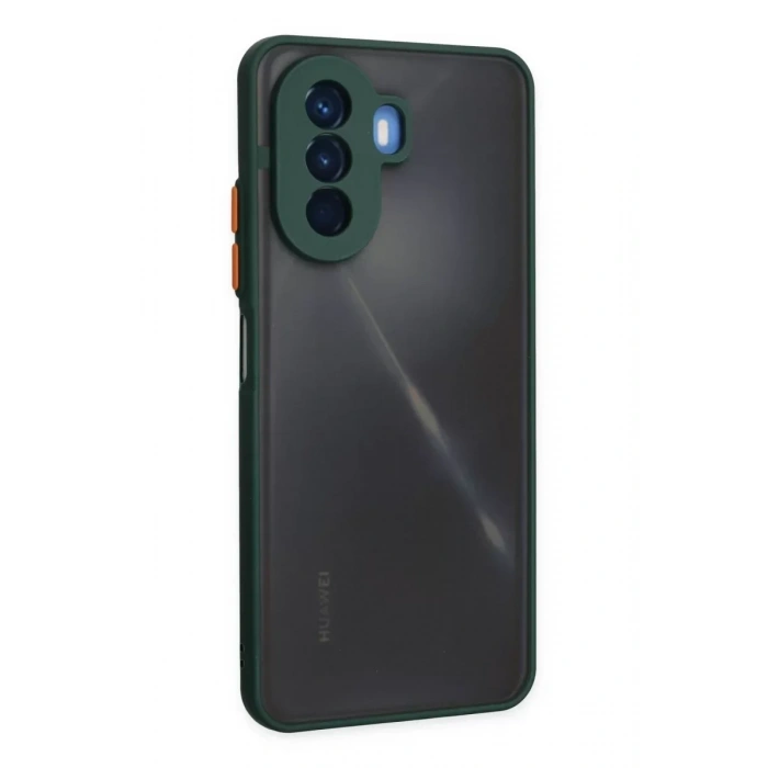 USLUCAN ALIŞVERİŞ Huawei Nova Y70 Kılıf Montreal Silikon Kapak - Yeşil