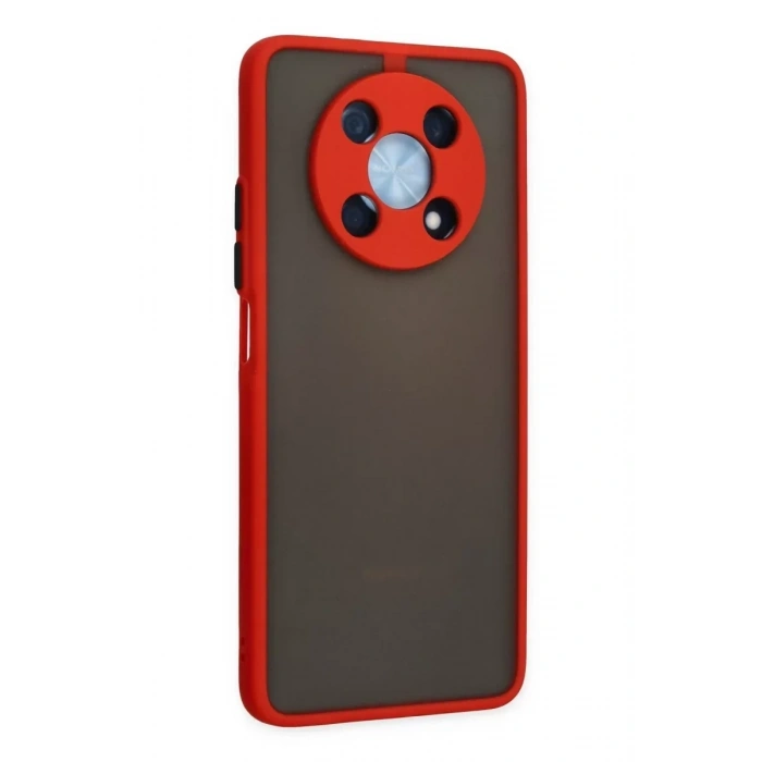 USLUCAN ALIŞVERİŞ Huawei Nova Y90 Kılıf Montreal Silikon Kapak - Kırmızı