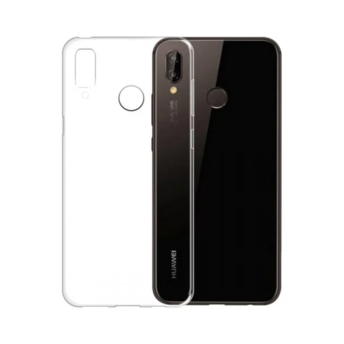 USLUCAN ALIŞVERİŞ Huawei P20 Lite Kılıf Lüx Şeffaf Silikon