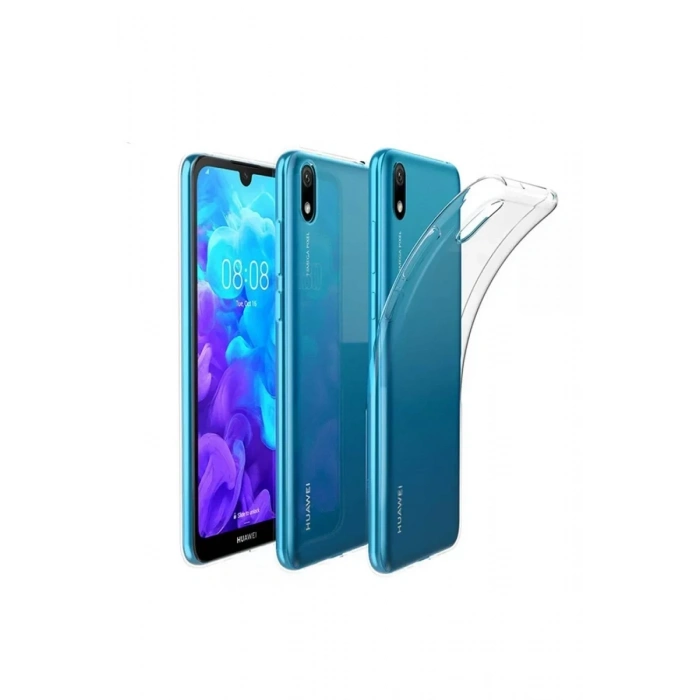 USLUCAN ALIŞVERİŞ Huawei Y5 2019 Kılıf Lüx Şeffaf Silikon