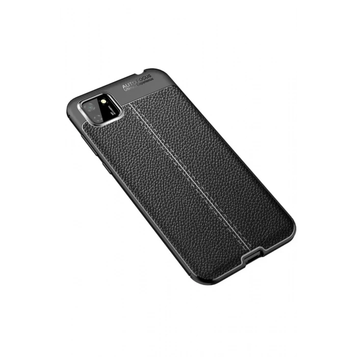 USLUCAN ALIŞVERİŞ Huawei Y5P Kılıf Auto Focus Kapak - Siyah